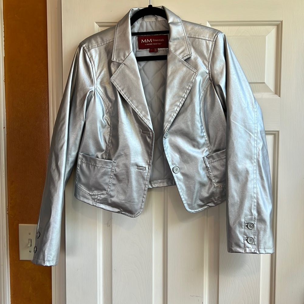 Mm Essentials By Marc Mattis Button Jacket With M… - image 1